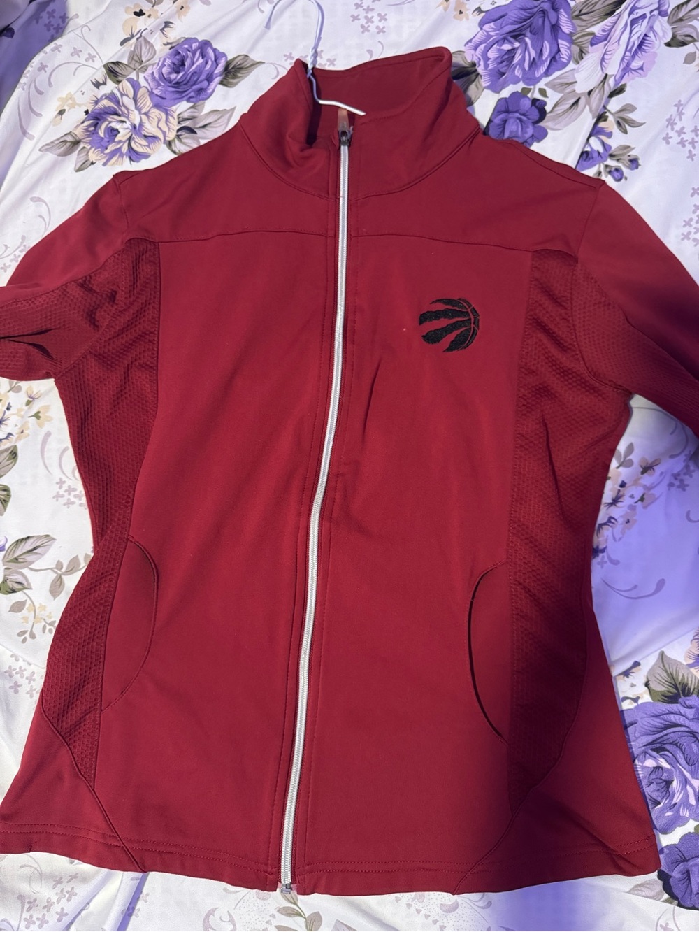 Women's Red Full-Zip Athletic Jacket - Toronto Raptors Inspired